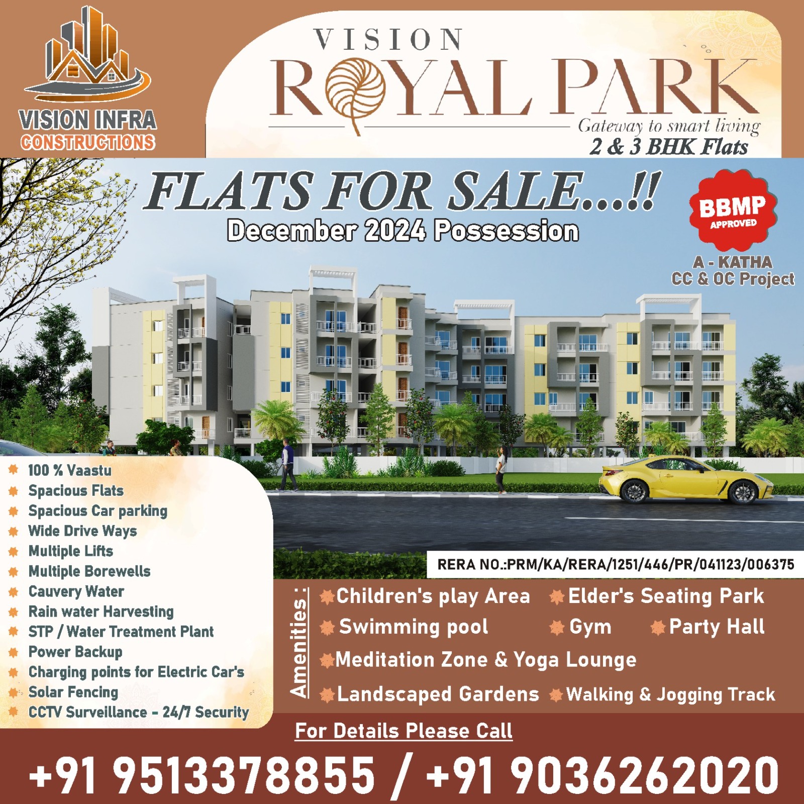 2bhk flats available for sale at Brookefield, Kundalahalli